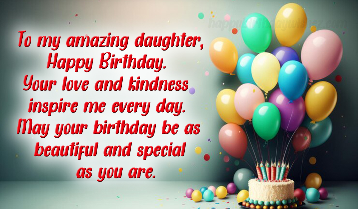 Happy Birthday to My Daughter Wishes, GIF & Images