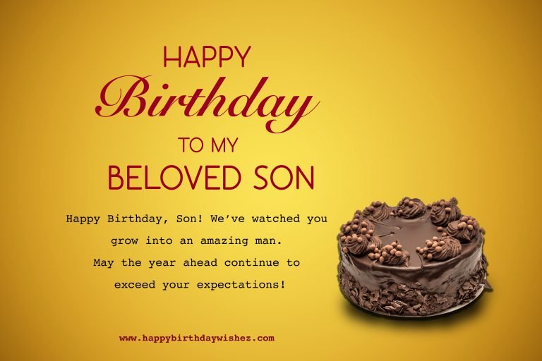 sweet birthday greetings for son