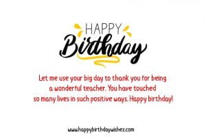 Happy Birthday Teacher | Birthday Wishes for Teacher – Happy Birthday ...