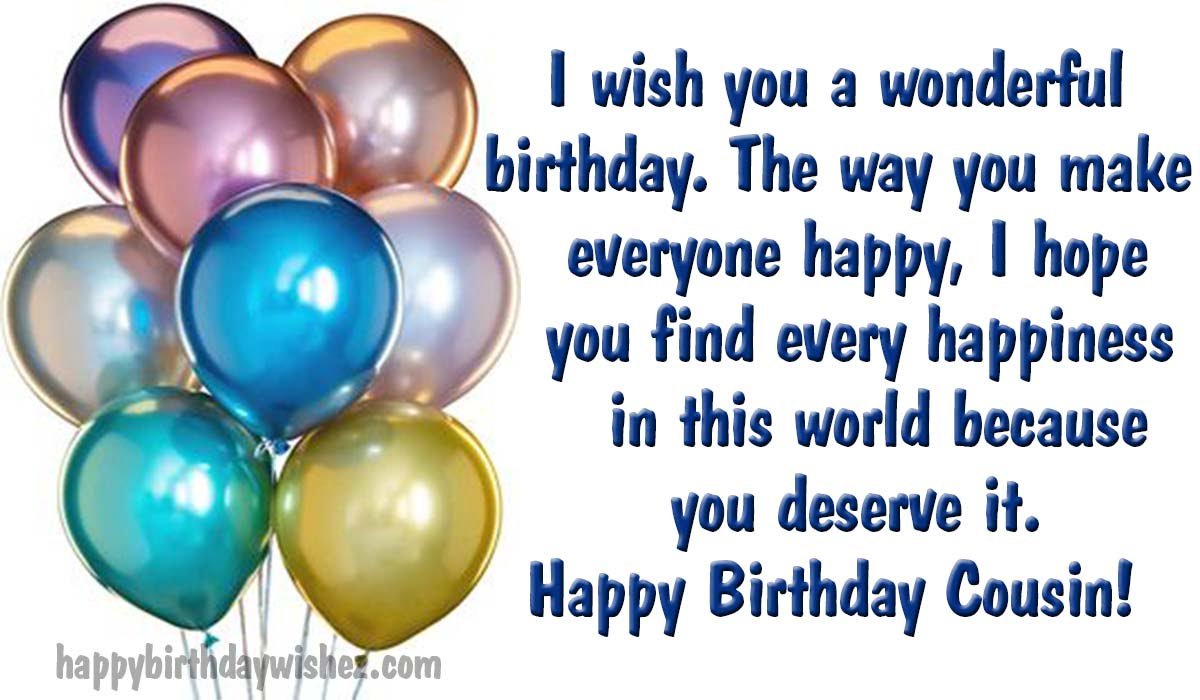 Birthday Wishes For Cousin | Happy Birthday Cousin Images