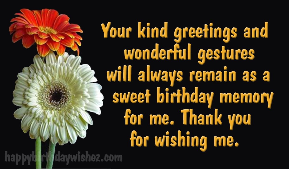 Thank You For Birthday Wishes & Messages – Happy Birthday Wishes