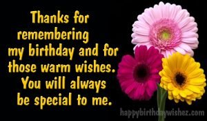 Thank You For Birthday Wishes | Birthday Wishes Reply