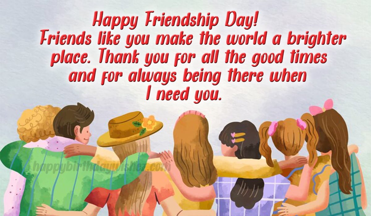 Happy Friendship Day Wishes & Messages With Images