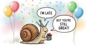 late birthday wishes